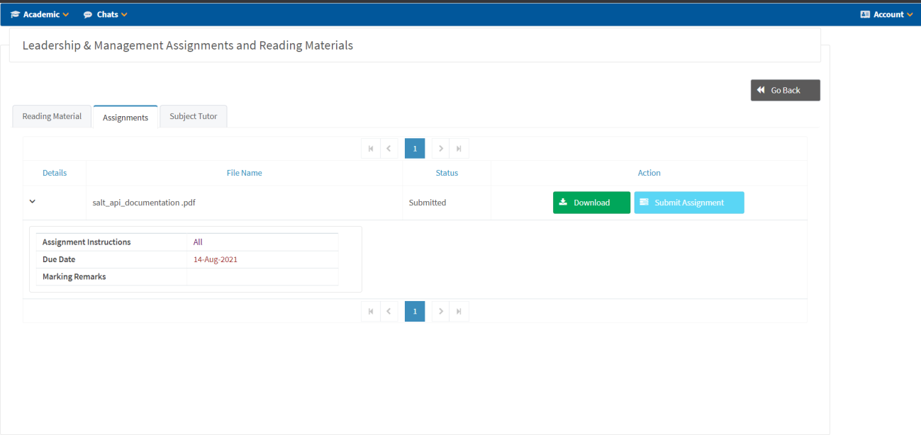 Apply New Subject Form
