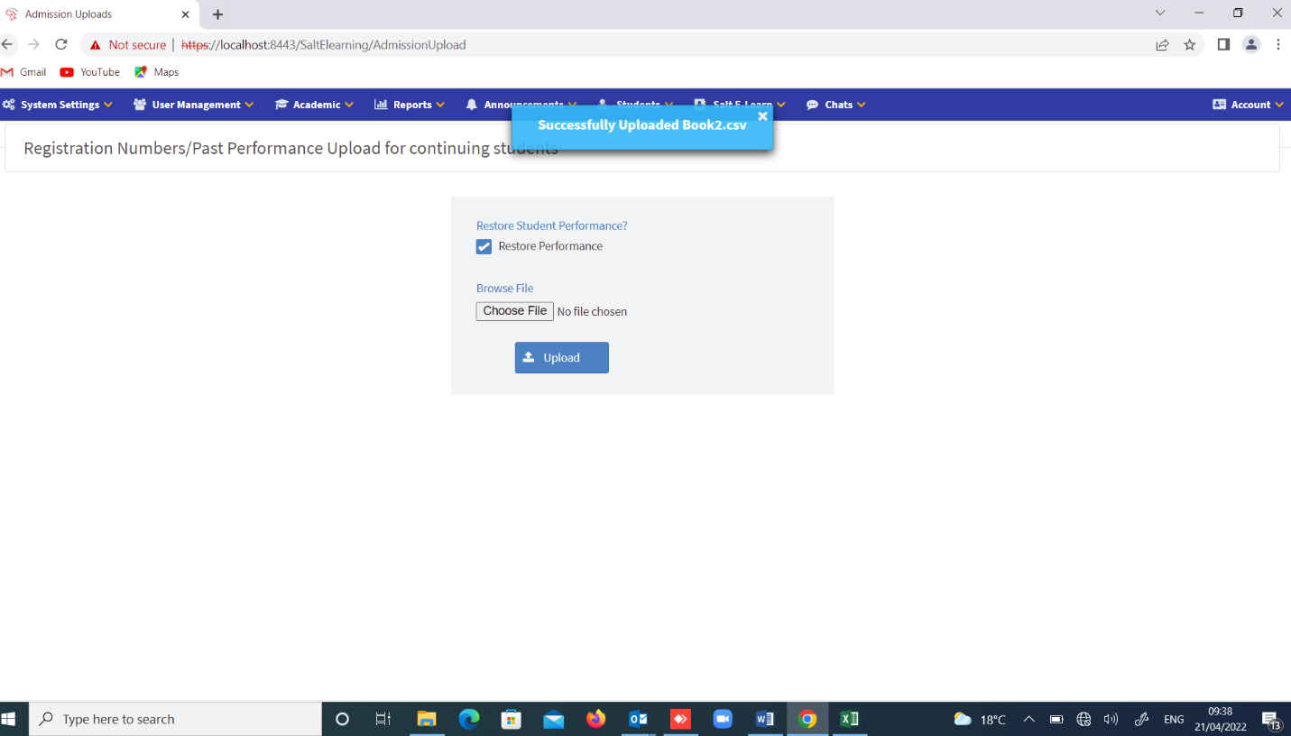 Verify Student Marks